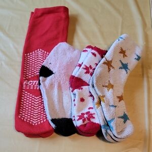 Four Pairs Of Warm, Fuzzy Socks
